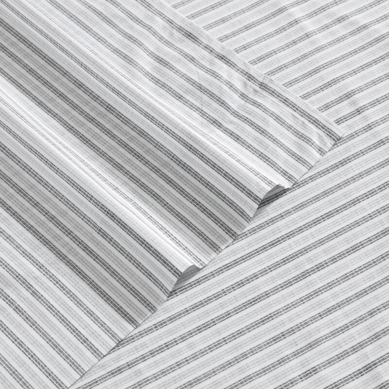Eddie Bauer Printed Cotton Percale Deep Pocket Sheet Set