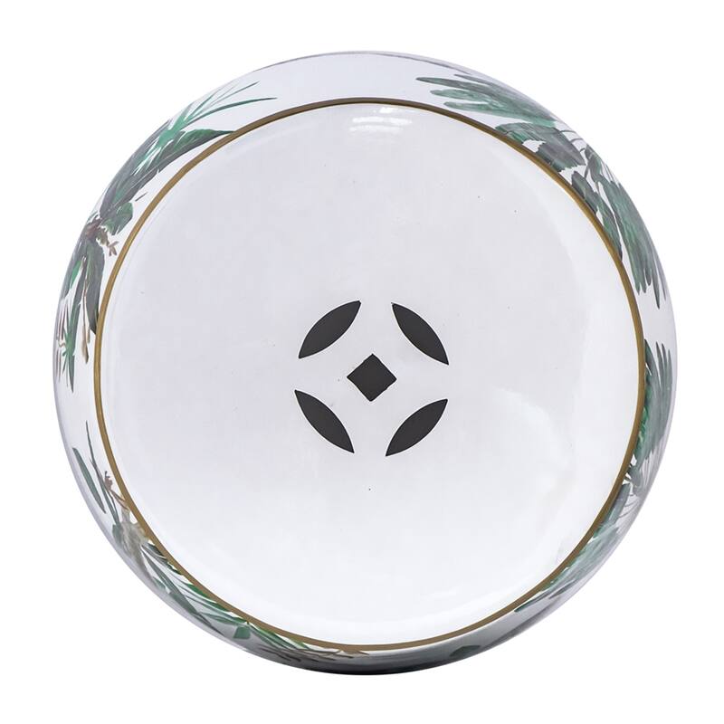 Round Jungle Ceramic Stool - 18"