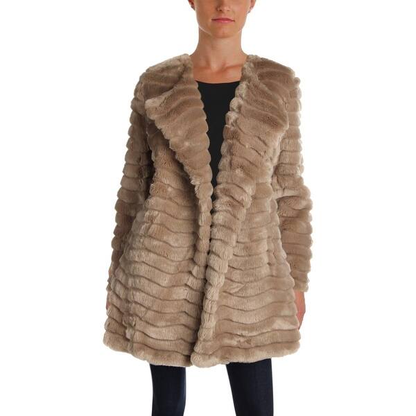 Shop Bb Dakota Womens Mccoy Midi Coat Winter Faux Fur Overstock
