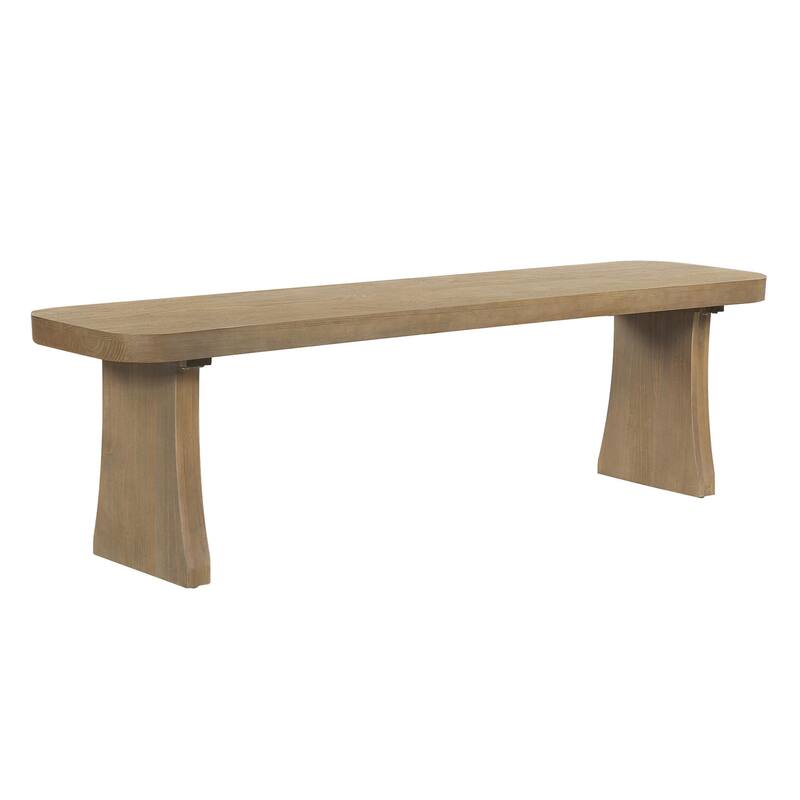 Christopher Knight Home - Pine Wood Dining Bench with Flared Legs