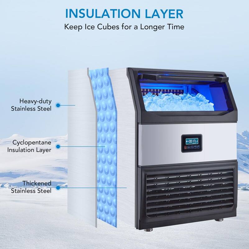 Commercial Ice Maker Machine 100Lbs/24H