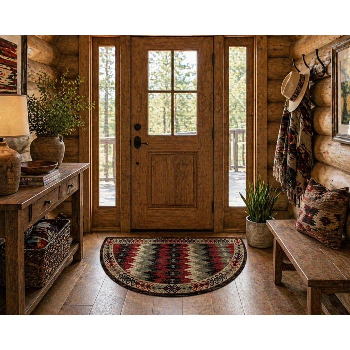 American Destination Canyon View Multi Lodge Area Rug - 2'x3'8"