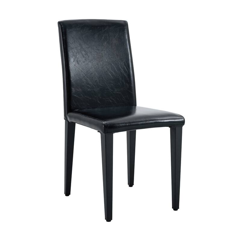 Dining Chairs Set of 4, Modern Kitchen Chairs with Black Metal Legs Side Chairs for Dining Room