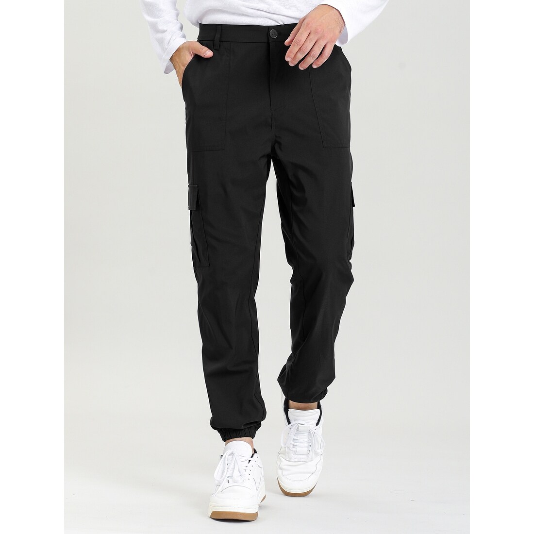 casual black work pants