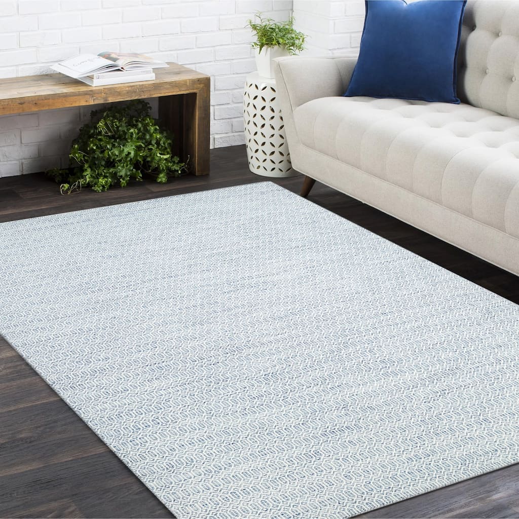 Overton Handmade Modern Contemporary Geometric Area Rug