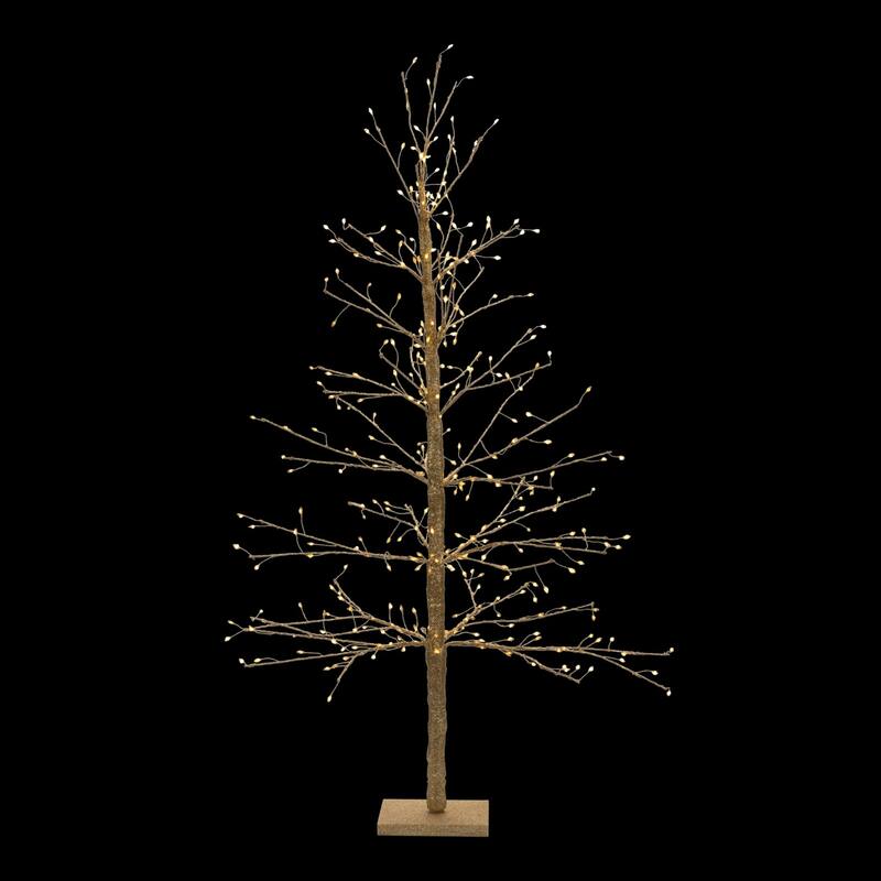 LED Lighted Twig Christmas Tree - 48" - Warm White Lights - 4 Foot