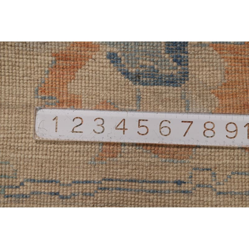Vegetable Dye Oushak Turkish Area Rug Handmade Traditional Wool Carpet - 8'4"x 10'1"