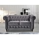preview thumbnail 4 of 18, Brooks Classic Chesterfield 3-Piece Living Room Set-Chair Loveseat & Sofa