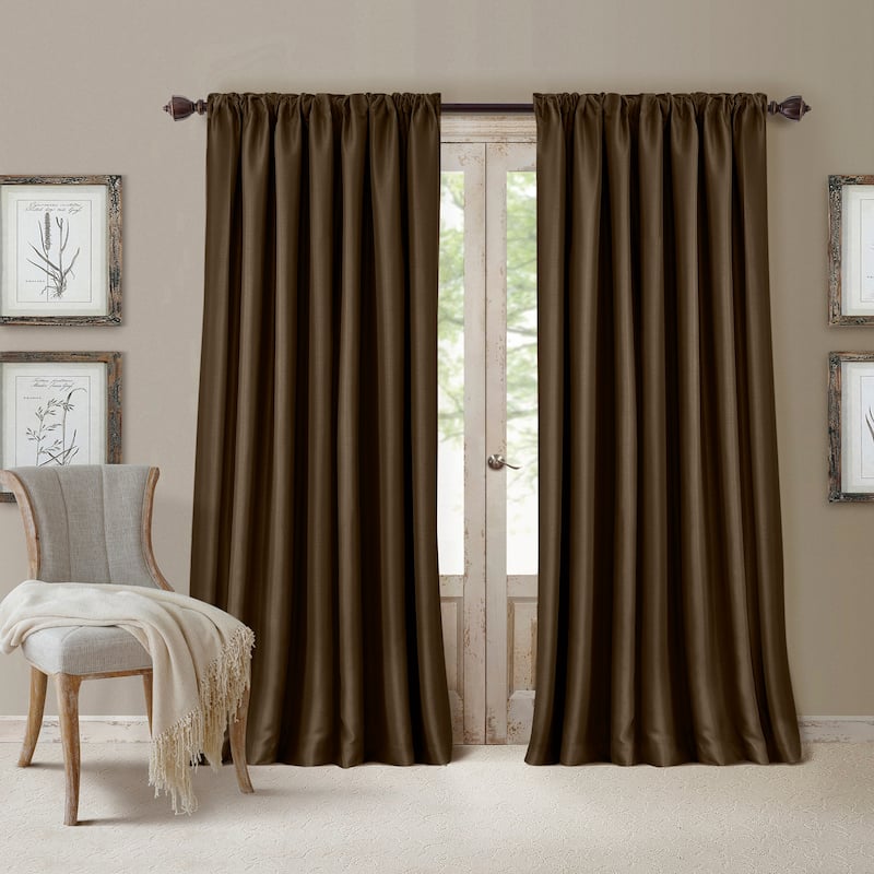 All Seasons Blackout Window Curtain (Single Panel) - 52"x108" - Chocolate