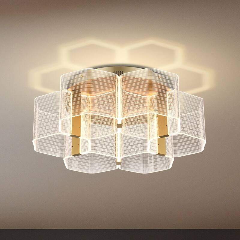 Nuvo Lighting 62/2402 Kenzo 21" Wide Semi-Flush LED Ceiling Fixture