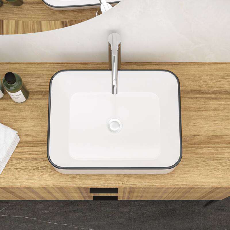 Ceramic Boat Shape Bathroom Sink