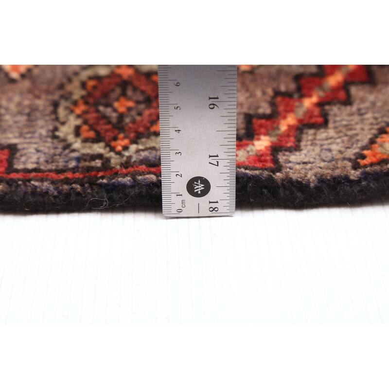 ECARPETGALLERY Hand-knotted Andelz Black, Red Wool Rug - 4'0 x 7'3