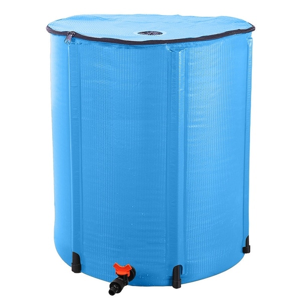 slide 2 of 9, 50 Gallon Rain Barrel Blue 50 Gal.