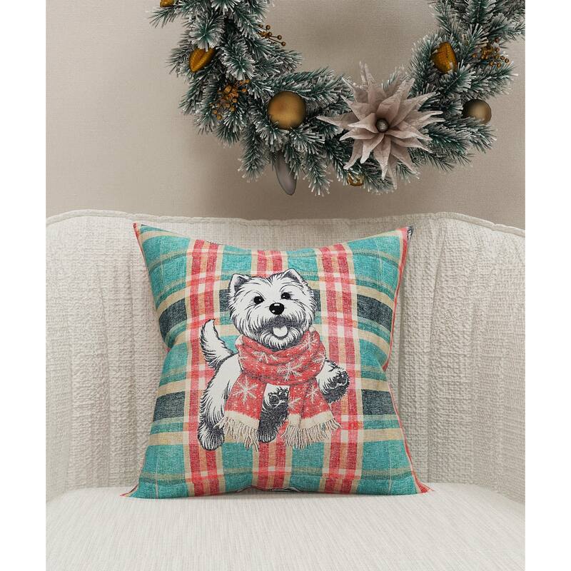 Vibhsa Christmas Dog Pillow 20" x 20"