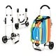 Costway Foldable Shopping Cart Rolling Utility Grocery Trolley - See ...