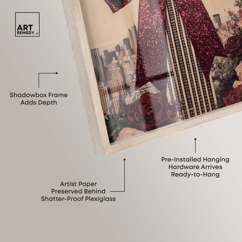 Sparkling Empire State Building Shadowbox by Art Remedy