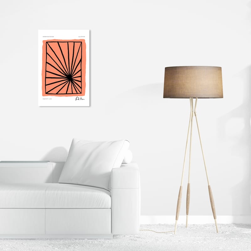 Wynwood Studio Canvas Abstract Positive Point Orange and Pastel Orange Modern & Contemporary Wall Art Canvas Print - 16 x 24