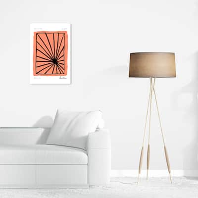 Wynwood Studio Canvas Abstract Positive Point Orange and Pastel Orange Modern & Contemporary Wall Art Canvas Print