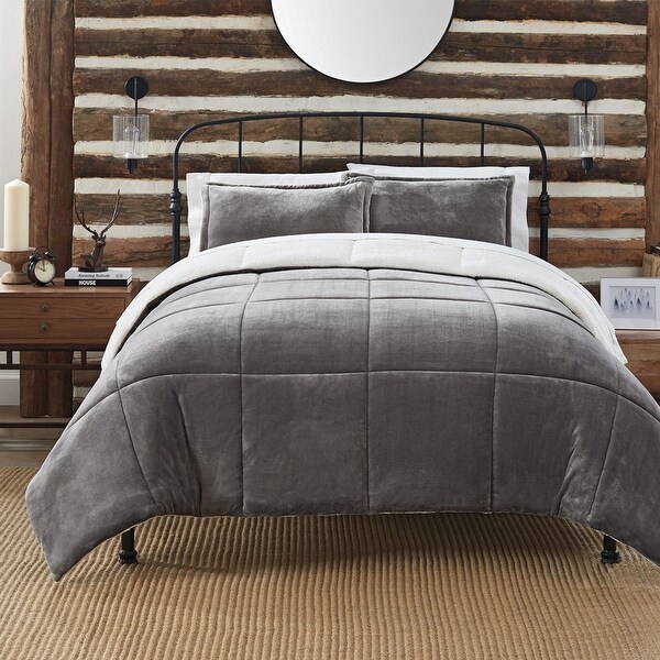 Serta Cozy Plush 3 Piece Comforter Set. Opens flyout.
