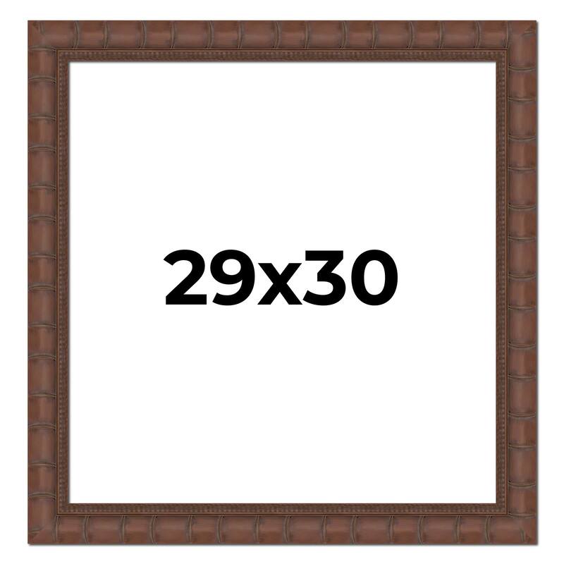 29x30 Frame Pewter Solid Wood Picture Frame Width 1.625 Inches | Interior Frame Depth 0.6875 Inches