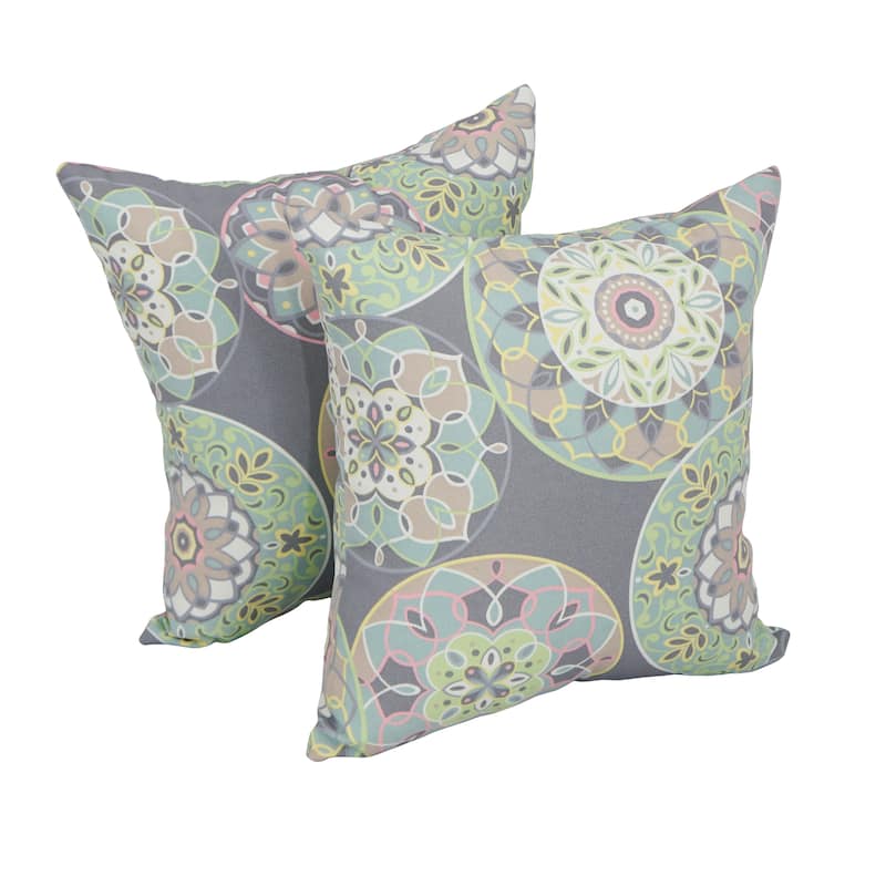 17-inch Square Polyester Outdoor Throw Pillows (Set of 2) - Cera Sterling