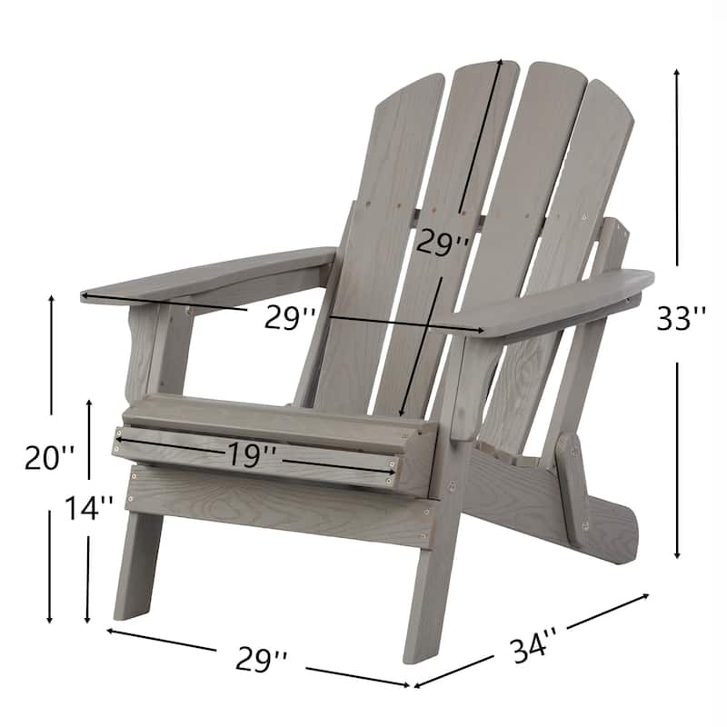 Wood Folding Adirondack Chair Outdoor Chair, Arm Chair Reading Chair Accent Chair Leisure Chair Side Chair