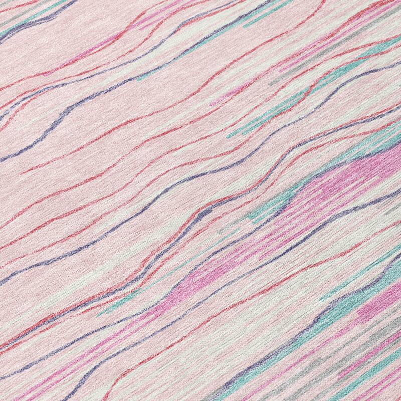 HomeRoots Striped Transitional Rectangle Outdoor Rug