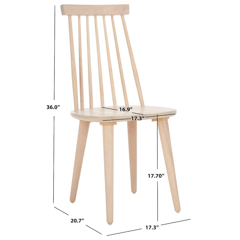 SAFAVIEH Home Burris 18-inch Side Chair [SET of 2] - 17"W x 21"D x 36"H