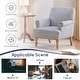 preview thumbnail 50 of 49, Rolled Armchair Accent Chair Set of 2 Blue/ Grey/ Brown
