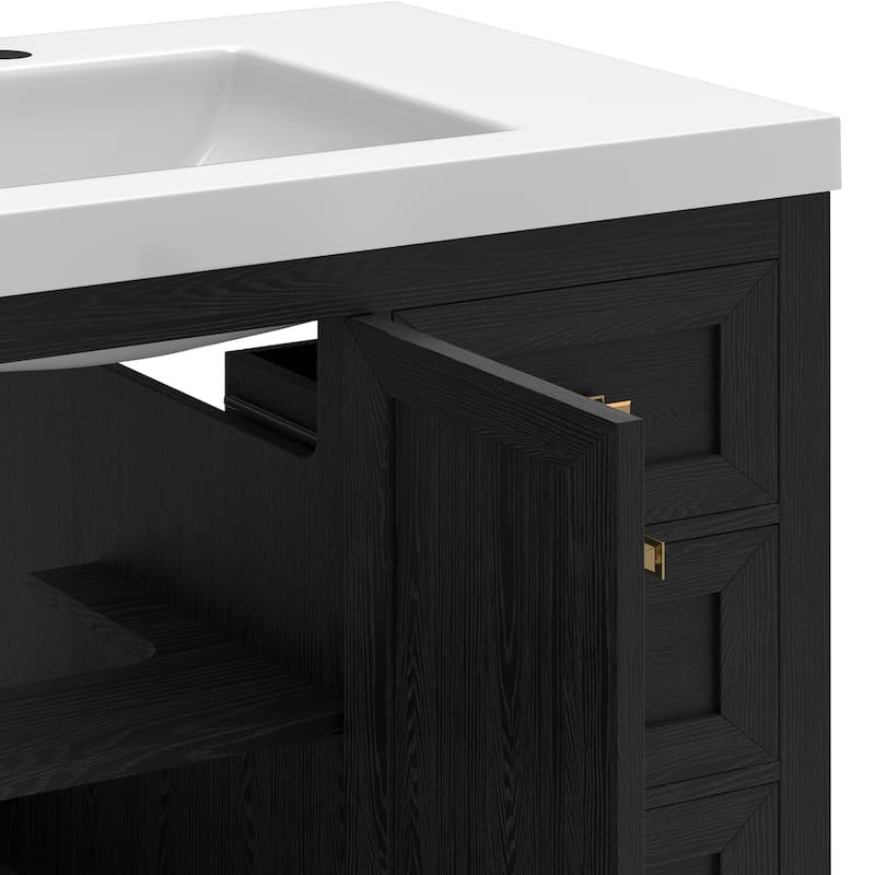 Moasis 36"/42" Bathroom Vanity with Sink Set and 2 Soft-Closing Doors & 3 Drawers