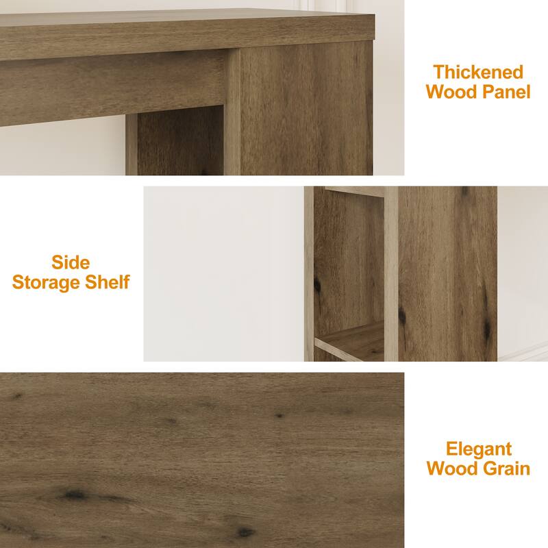 63'' Long Console Table with Storage