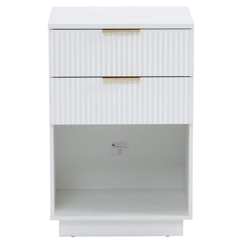 28inch Wide Drawer cabinet - White - 2-drawer