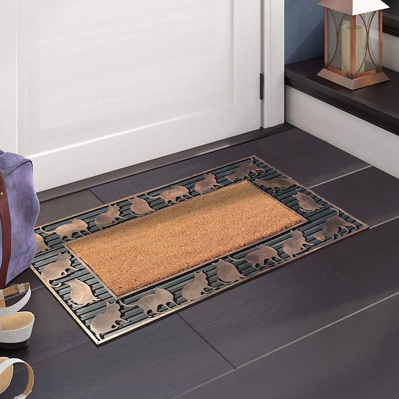 A1HC Highly Durable Decorative Rubber and Coir Molded Doormat
