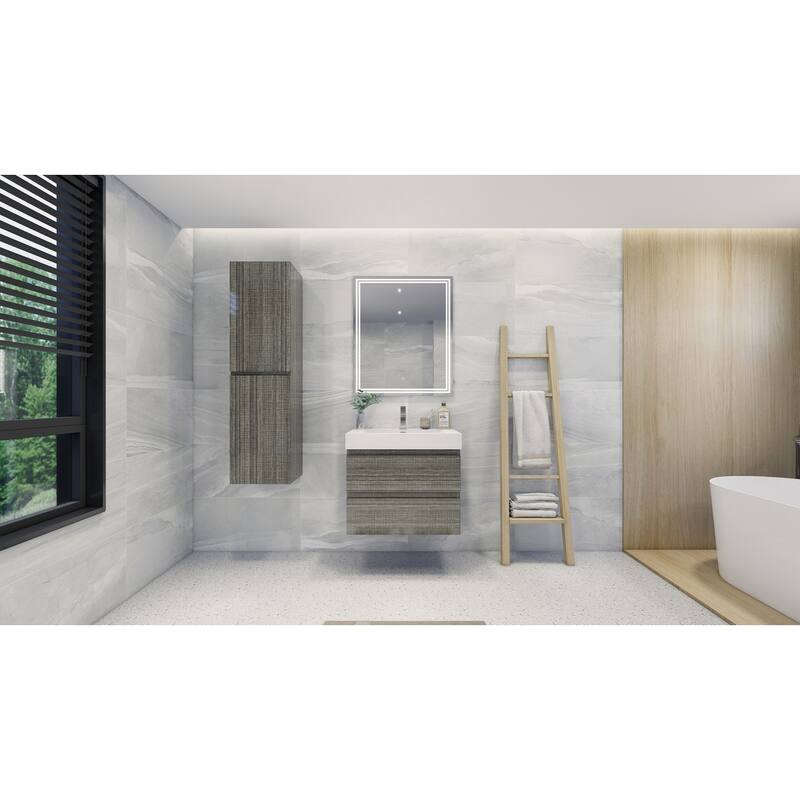 Baillie 30'' Wall-Mounted Vanity with Reinforced Acrylic Sink