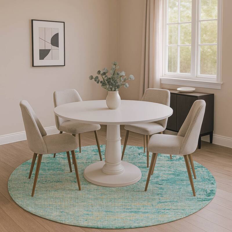 Premium Washable Super Soft Mayfield Rug - Teal - 8' x 8'