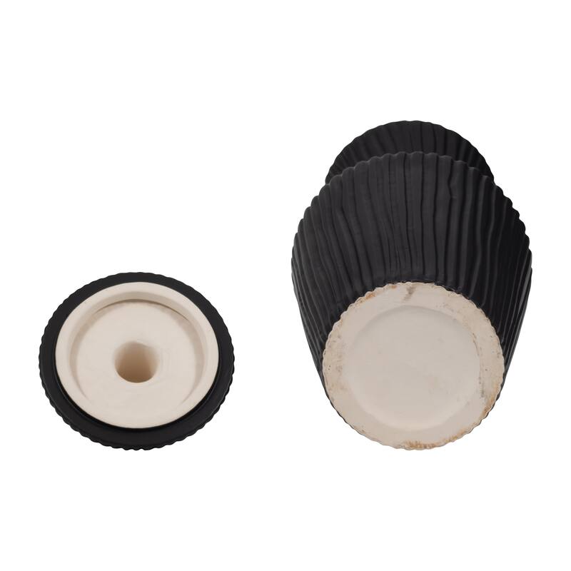 Sagebrook Home's Stoneware Vase Lidded Jar