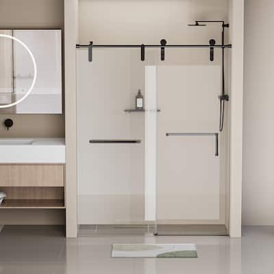 56-60" W x 76" H frameless shower door