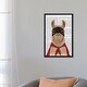 preview thumbnail 11 of 13, iCanvas "Super Llama" by Fab Funky Framed