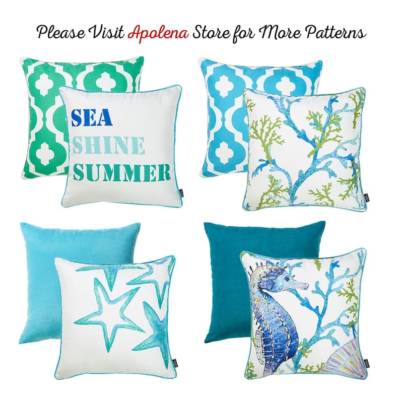 Mike&Co Michele Coral Throw Pillow Cover 18''x18'' (2 pcs in set)