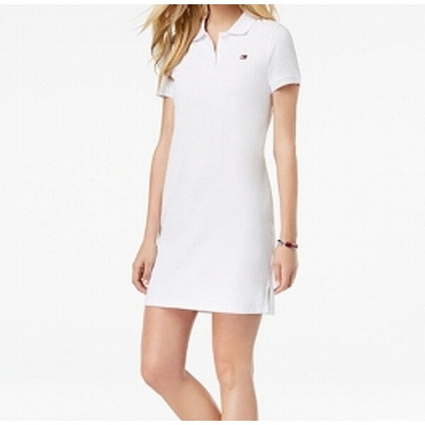 white polo shirt dress