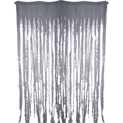 96" Gray Curtain Creepy Cloth Halloween Prop