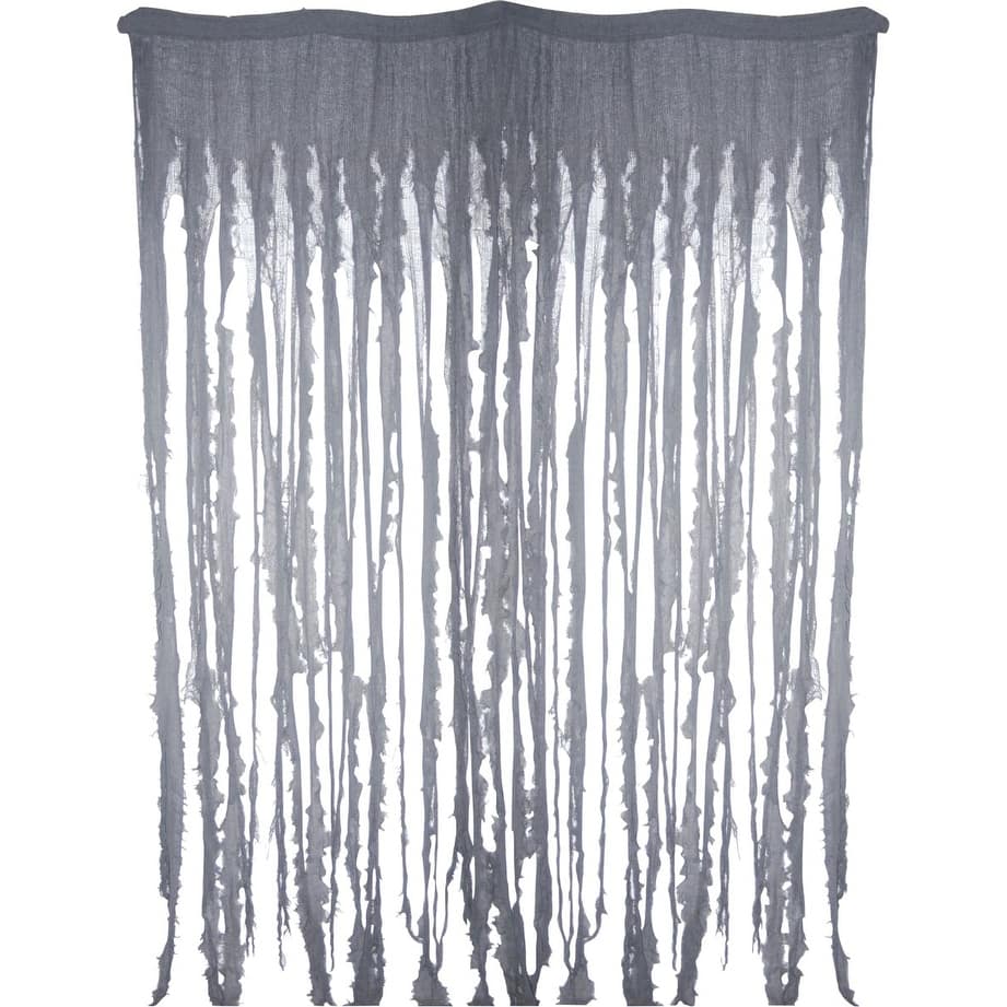 96" Gray Curtain Creepy Cloth Halloween Prop