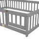 preview thumbnail 91 of 109, Twin/Full Montessori Toddler Floor Bed Frame, Modern House-Shaped Bed Frame with Fence and Full-Length Guardrails for Girls Boys