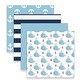 preview thumbnail 2 of 2, Modern Baby Receiving Blankets for Baby Boy & Baby Girl 4 Pack Flannel Blanket Set 100% Cotton Fabric One Size Whale With Water - 4 Pack - Animals