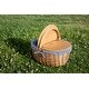 preview thumbnail 4 of 12, Picnic Time - Country Willow Picnic Basket - N/A
