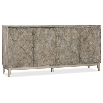 Hooker Furniture Fairfax 72" Wide 4 Door Moroccan Trellis Print Living