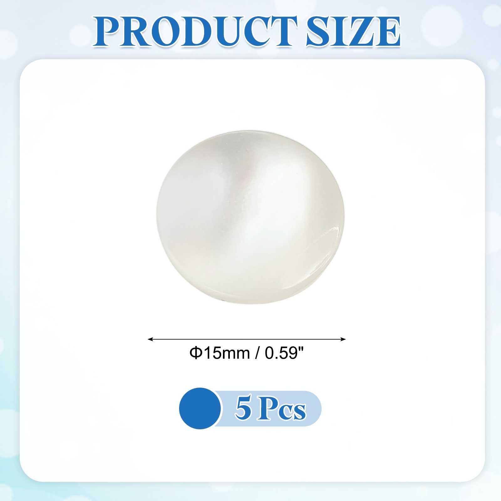 Natural Shell Buttons, Mother of Pearl Button Curved Surface Button Shell Shank Button for Shirt Sewing DIY Crafts Decoration