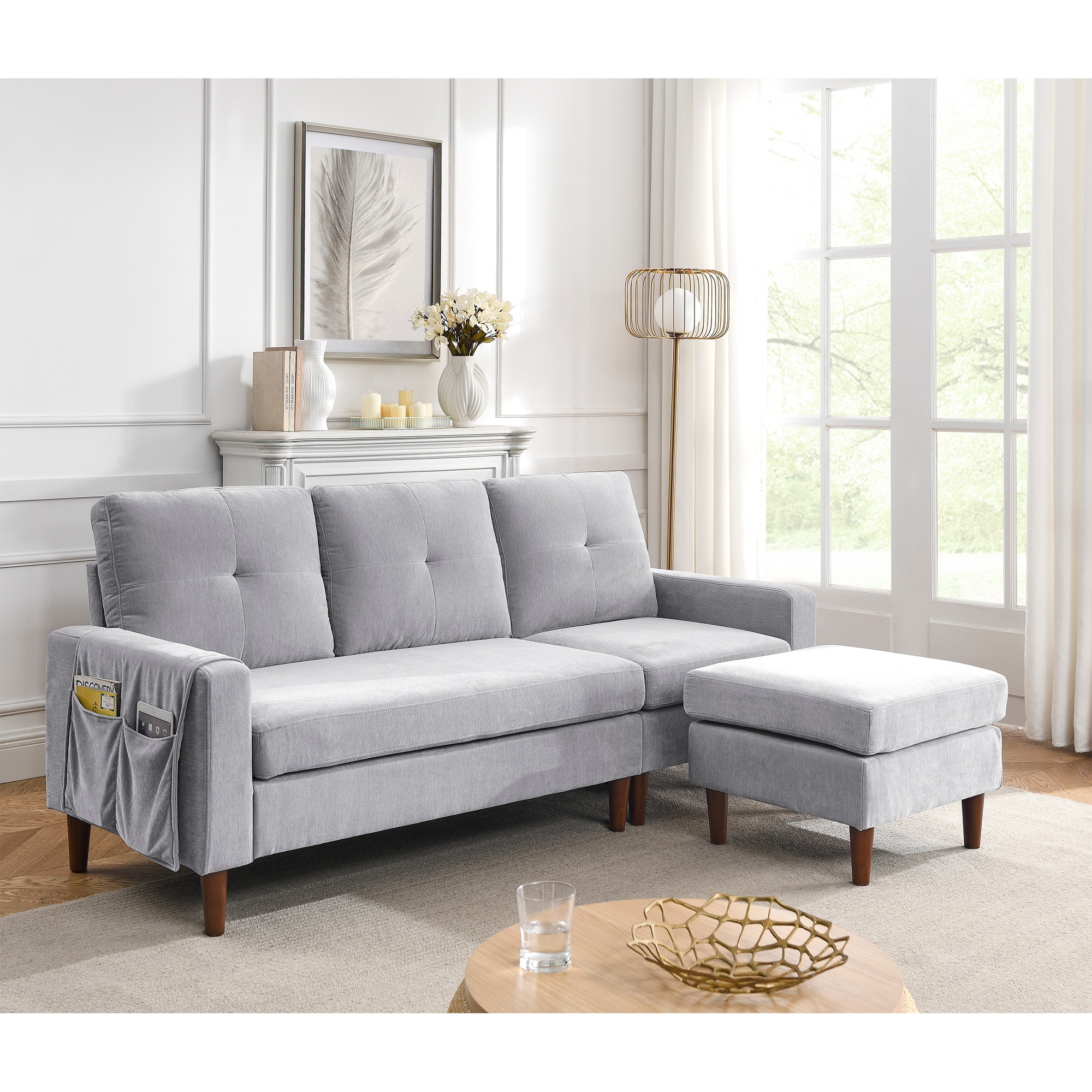 80 couch with outlet chaise