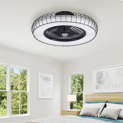 Black Mesh Ceiling Fan with 5 Blades