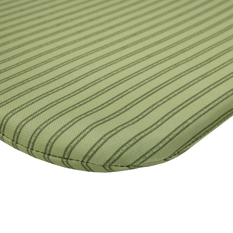 Tropical 2-pk Outdoor Texture Printed Bistro Cushion 17 x 17 in Green - 17" x 17" x 1"